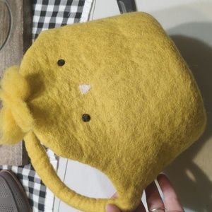 NWT Pottery Barn felted baby bucket Easter basket